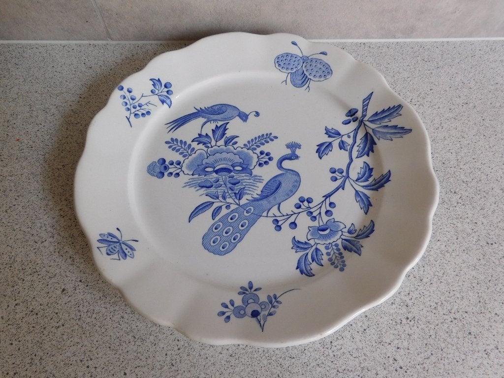 Bord 26 cm. Pauwen Boch Freres Keramis PACN, Antiek en Kunst, Ophalen of Verzenden