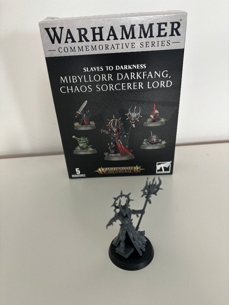 Slaves to Darkness - Mibyllorr Darkfang, Chaos Sorcerer Lord, Hobby en Vrije tijd, Ophalen of Verzenden, Zo goed als nieuw, Warhammer