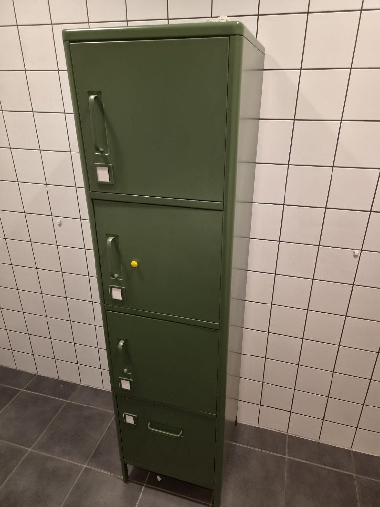 Set van 4 Ikea Idåsen lockerkasten groen staal  CS27364, Ophalen, Zo goed als nieuw, Modern