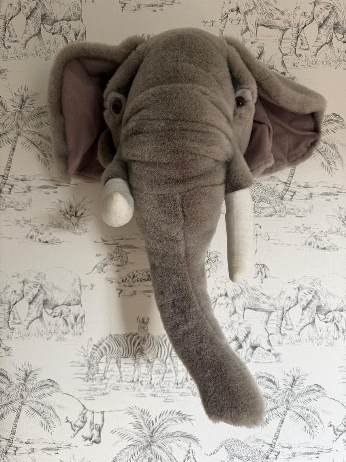 Olifantkop voor aan de muur, Ophalen, Zo goed als nieuw, Wanddecoratie, Ophangbaar