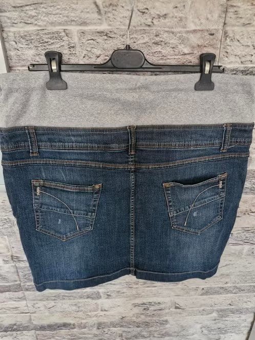 Blauwe zwangerschapsrok Maat xl h, Blauw, Rok, Maat 46/48 (XL) of groter, Onbekend