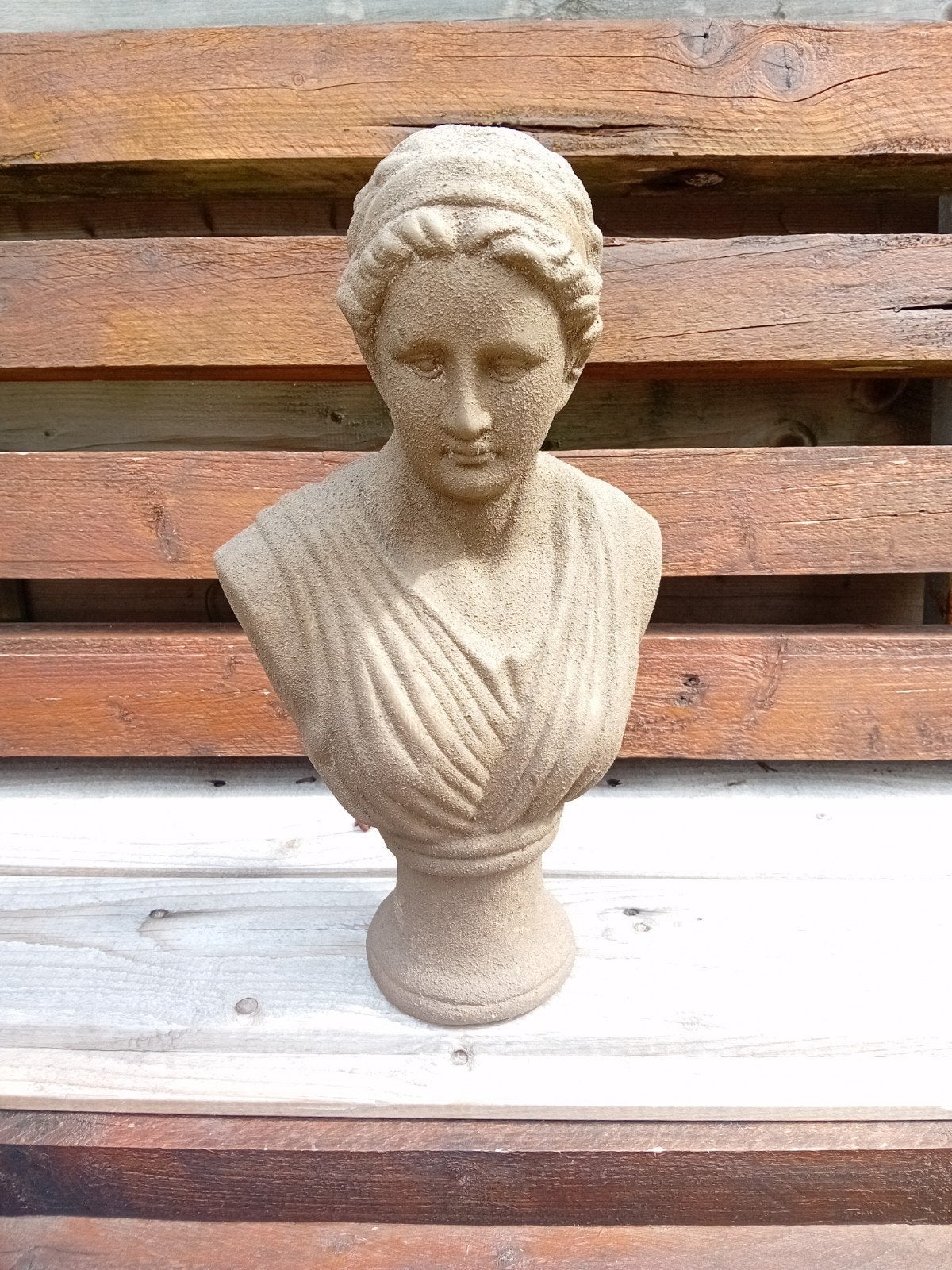 Decoratieve Buste Vrouw - Klassieke Stijl, Buste, Ophalen of Verzenden, 20 - 50 cm, Steen of Keramiek