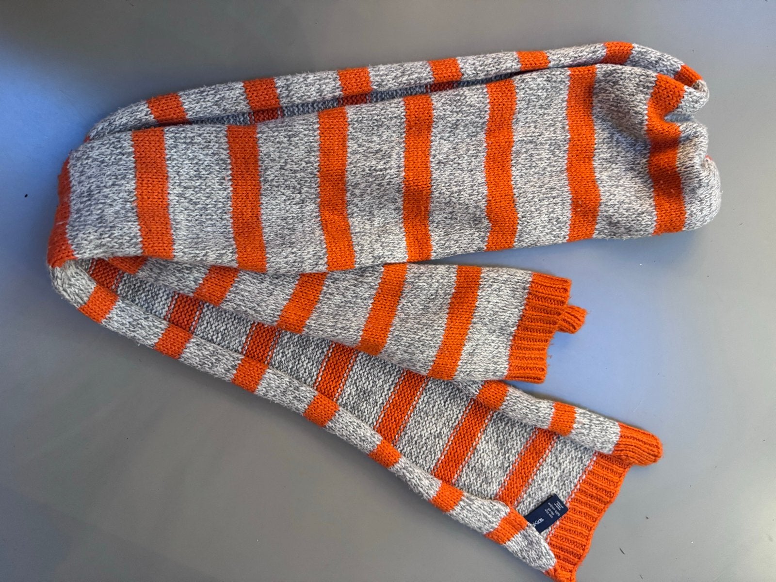 GapKids Sjaal Oranje/Grijs Gestreept, Kinderen en Baby's, Kinderkleding | Mutsen, Sjaals en Handschoenen, Ophalen of Verzenden