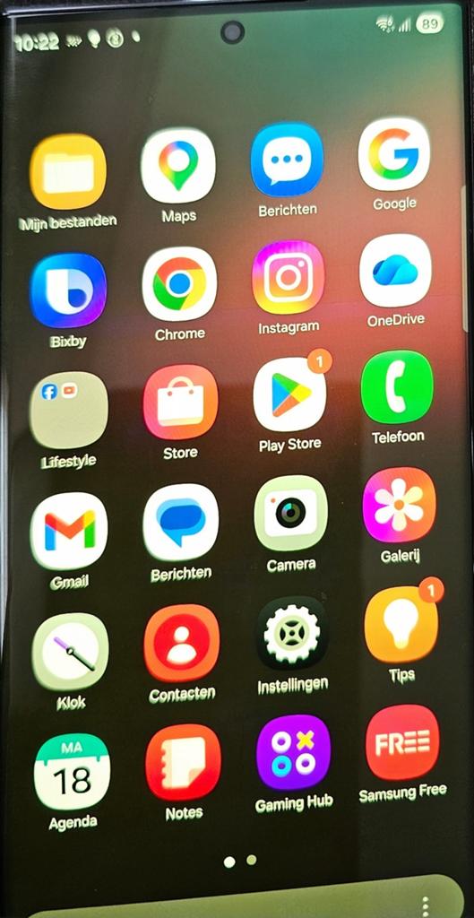 Te koop Samsung galaxy s22 ultra   met doos, Telecommunicatie, Mobiele telefoons | Samsung, 128 GB, Ophalen of Verzenden, Zwart