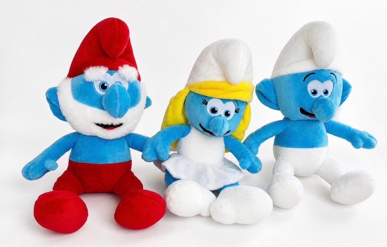 Knuffel Smurfen - 3 stuks of los te koop - 35cm groot, Verzamelen, Ophalen of Verzenden, Nieuw, Verschillende Smurfen, Poppetje, Figuurtje of Knuffel