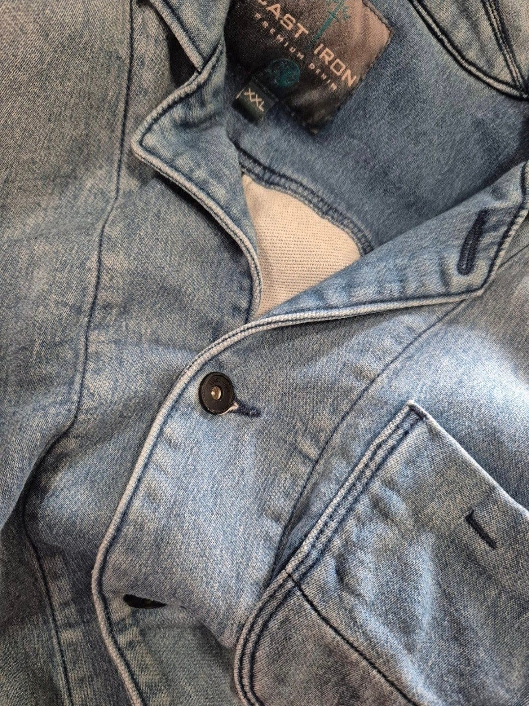 Cast Iron jeans jas Spijkerjas Blazer maat XL, Blauw, ., Maat 56/58 (XL), Ophalen of Verzenden