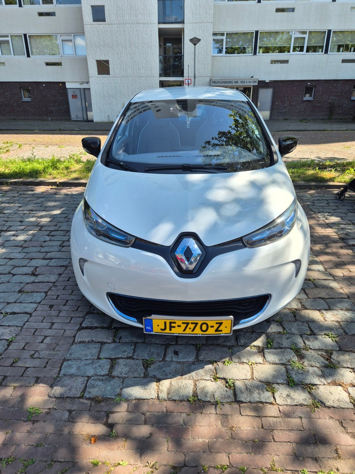 Renault zoe (huur accu), Automaat, Stof, Zwart, Wit