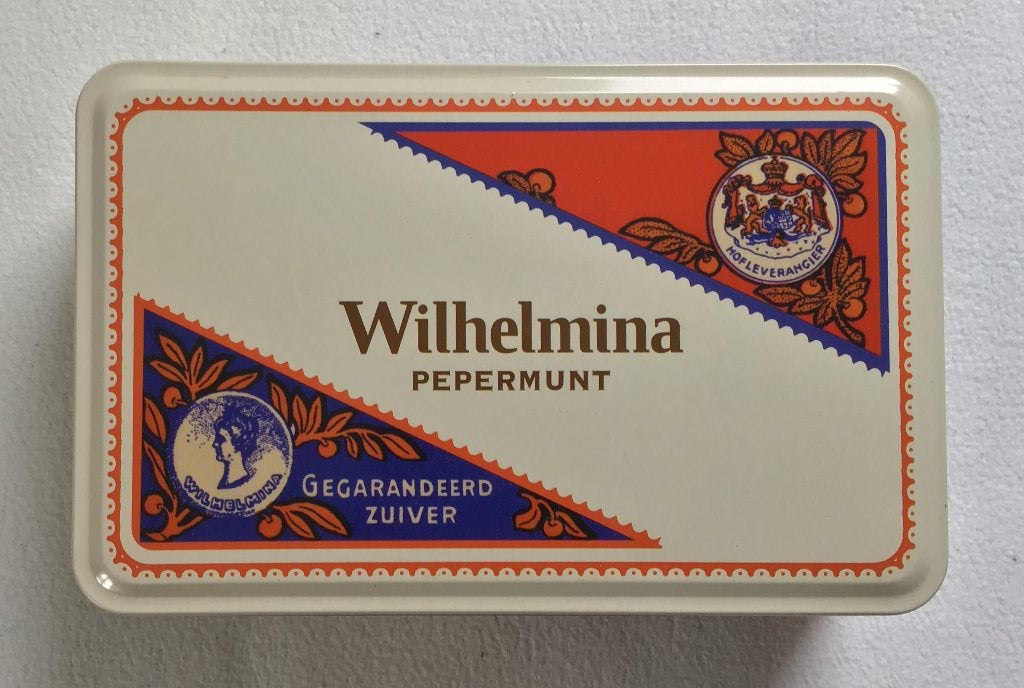 Blik Wilhelmina pepermunt 125 jaar, Ophalen of Verzenden, Zo goed als nieuw, Overige, Overige merken