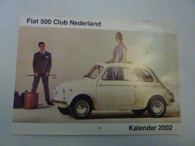 Fiat 500 club Nederland - Kalender 2002, Verzenden, Zo goed als nieuw