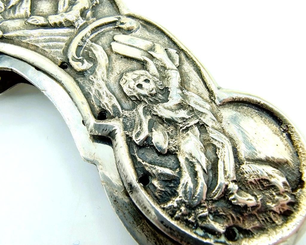 Zilveren tasbeugel, W. Edeling, Schoonhoven, ca. 1915, Verzenden, Zilver