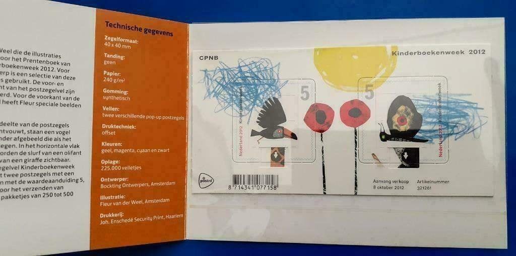 Postzegelmapje 467 - Kinderboekenweek 2012, Postzegels en Munten, Postzegels | Nederland, Verzenden, Na 1940, Postfris
