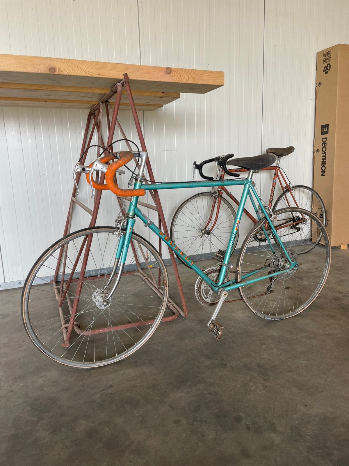Retro Peugeot racefiets opknappertje, Minder dan 10 versnellingen, Gebruikt, Staal, 49 tot 53 cm