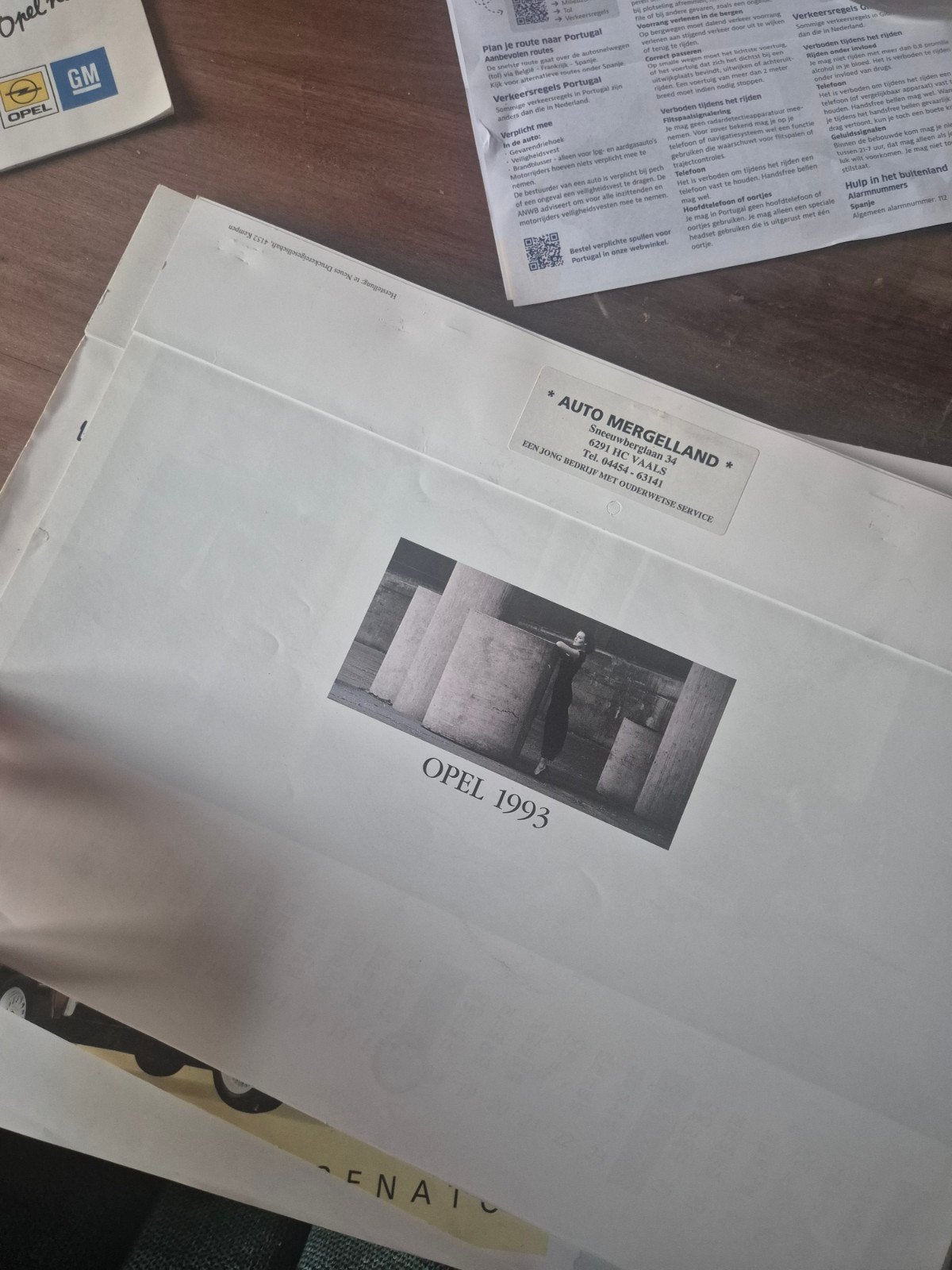 opel kalender 1993 verzamel object zeldzaam, Ophalen of Verzenden