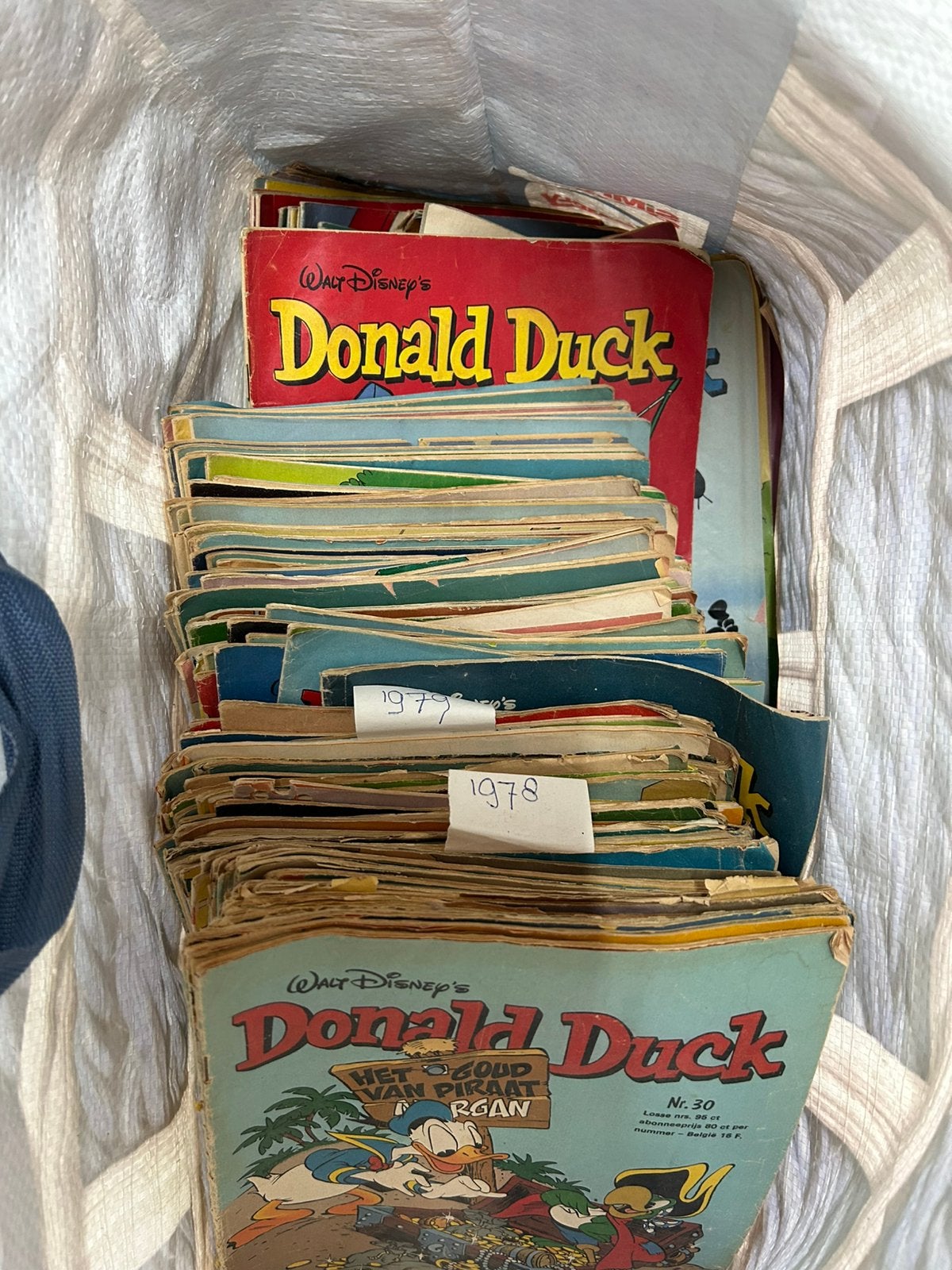 Oude Donald Duck van 1976 tot 1981, Boeken, Meerdere stripboeken, Ophalen, Gelezen