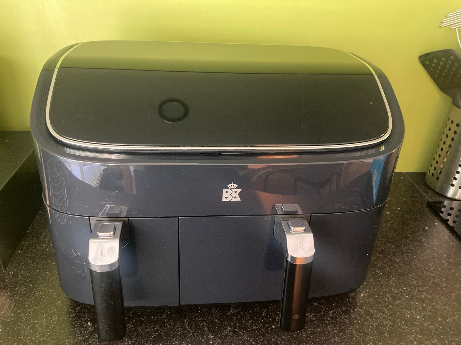 BK Airfryer XXL (3+6L) met Bakset en Grillset, Ophalen, Zo goed als nieuw, Airfryer XXL, 1500 gram of meer