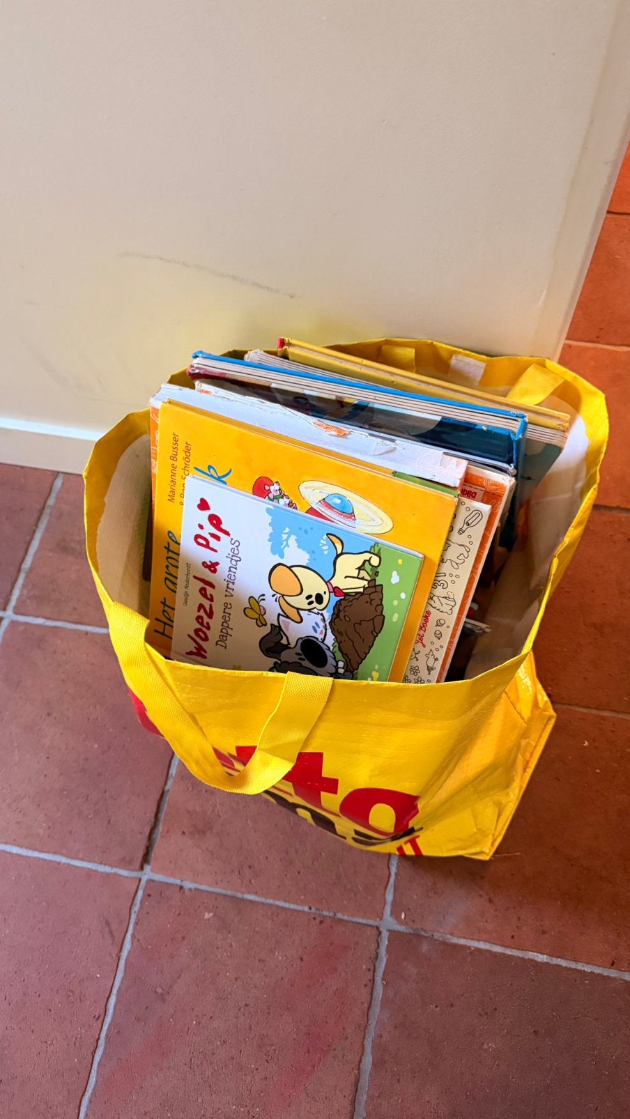 Tas kinderboeken (gratis), Ophalen, Zo goed als nieuw