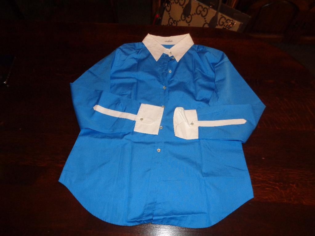VAN LAACK blauwe blouse, Blauw, Maat 42/44 (L), Nieuw, Ophalen of Verzenden