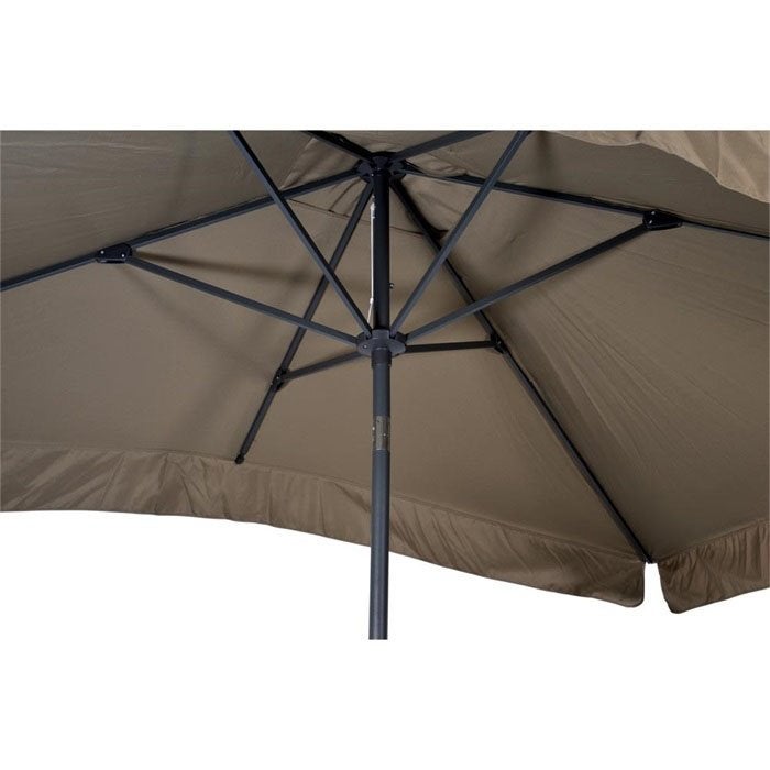 Parasol Libra rechthoek 3 x 2 meter met molen kleur taupe, Info@edvonline.nl, Inductorstraat 9b 3903 KA Veenendaal, Verzenden