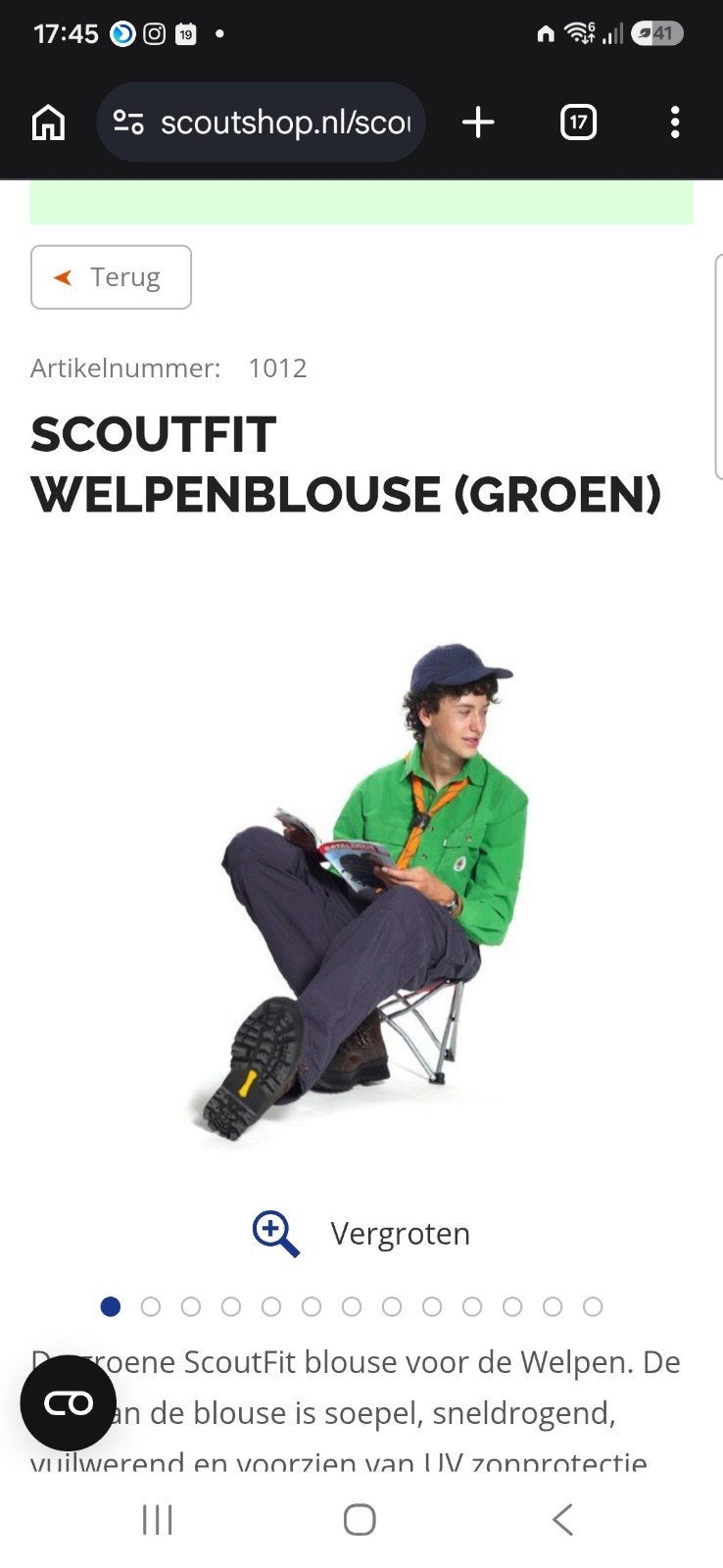 2 Welpen Scoutingblouses scoutfit - Maat 152 en 140, Ophalen of Verzenden, Gebruikt, Scouting, Jongen of Meisje