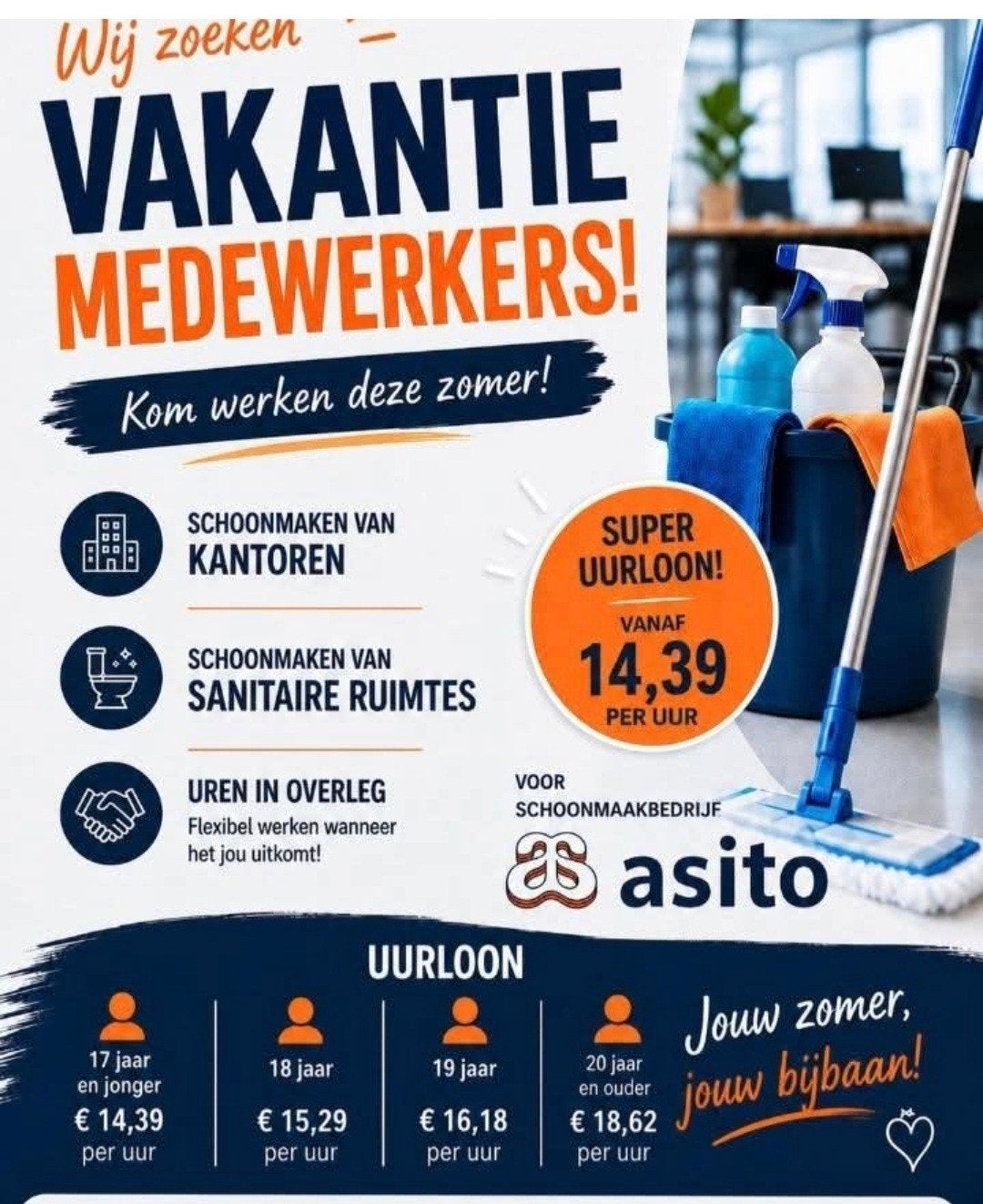 Vakantie medewerker gezocht voor raalte, Overige niveaus, Overige vormen
