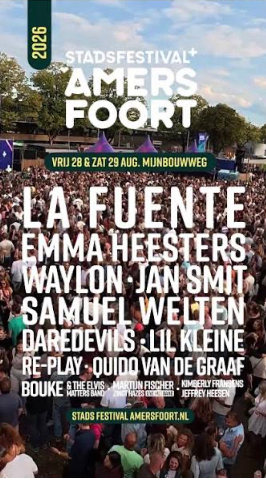 2 tickets Stadsfestival Amersfoort vandaag 17:00-23:30 - €20, Twee personen
