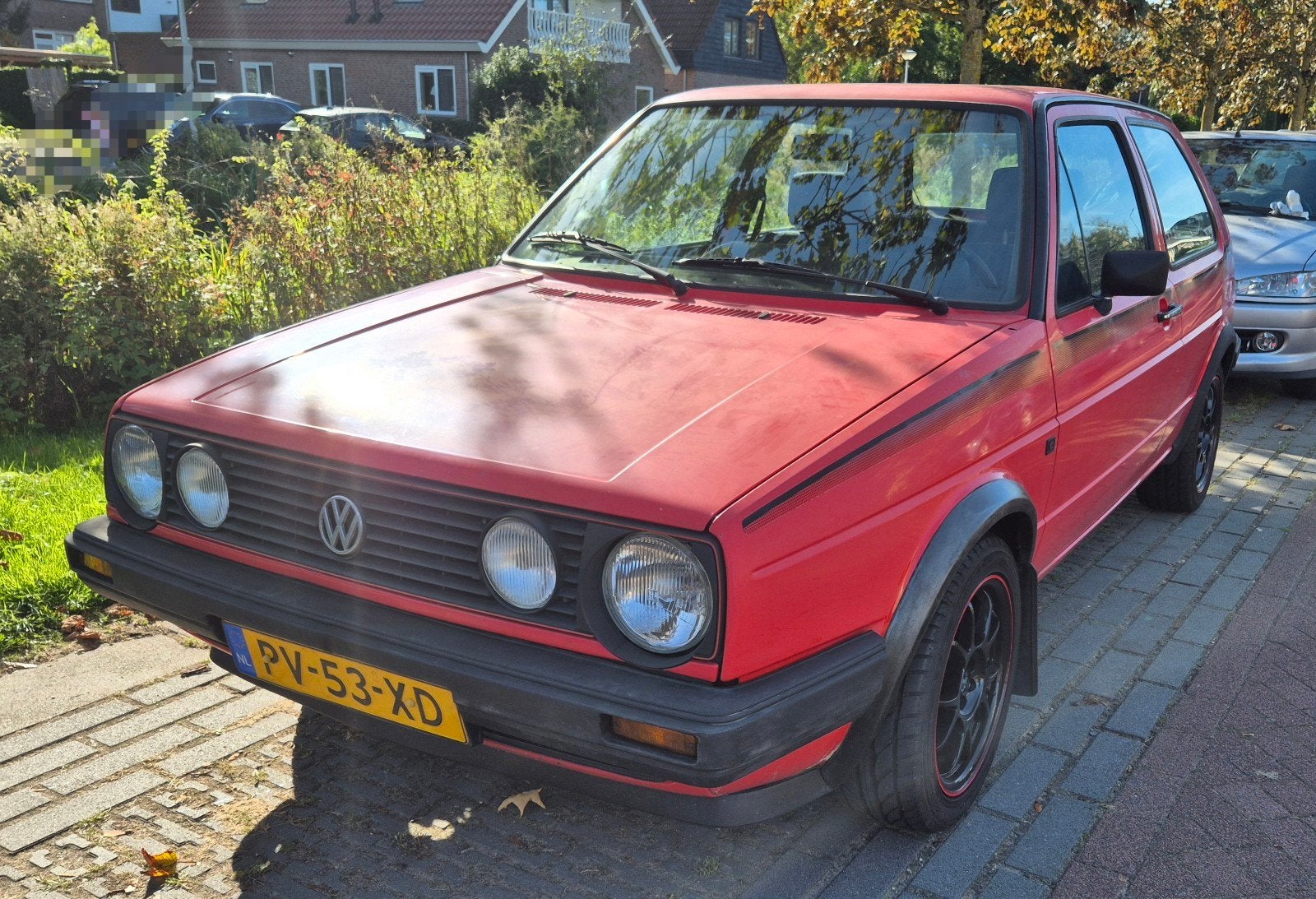 Volkswagen Golf 1.3 C 40KW 1986 Rood, foto 2