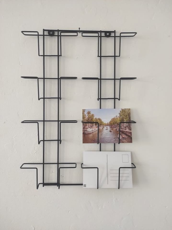 Wandrek/kaartenrek voor 8 postkaarten A6-formaat (10X15 cm), Diversen, Ophalen, Zo goed als nieuw