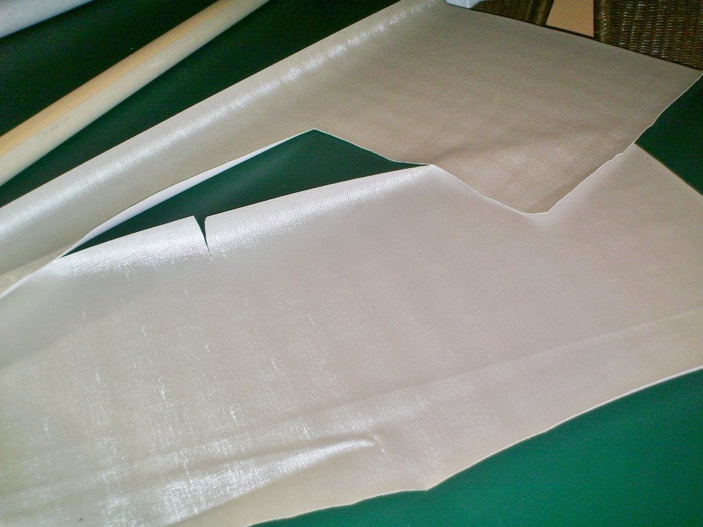 Kunstleer grijs - met fijn streepje - Nieuw !!, Leer of Kunstleer, Nieuw, Ophalen of Verzenden, 30 tot 120 cm