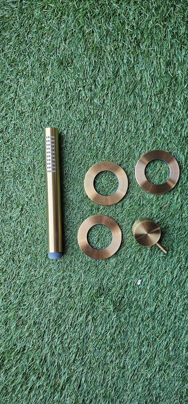 Radomonte handdouche met steun geborsteld brons PRE2BS, Ophalen of Verzenden, Nieuw, Douche