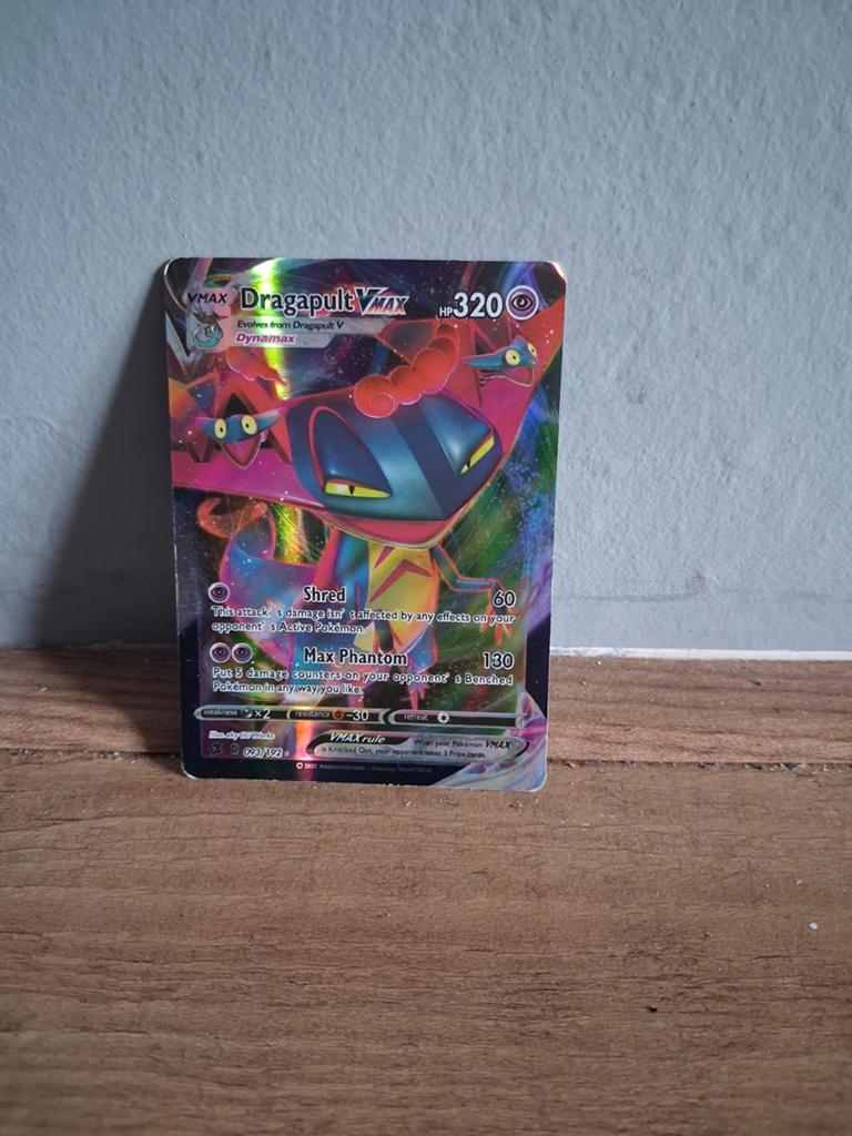 Dragapult VMAX Pokémon Kaart - HP 320, Ophalen, Zo goed als nieuw, Losse kaart