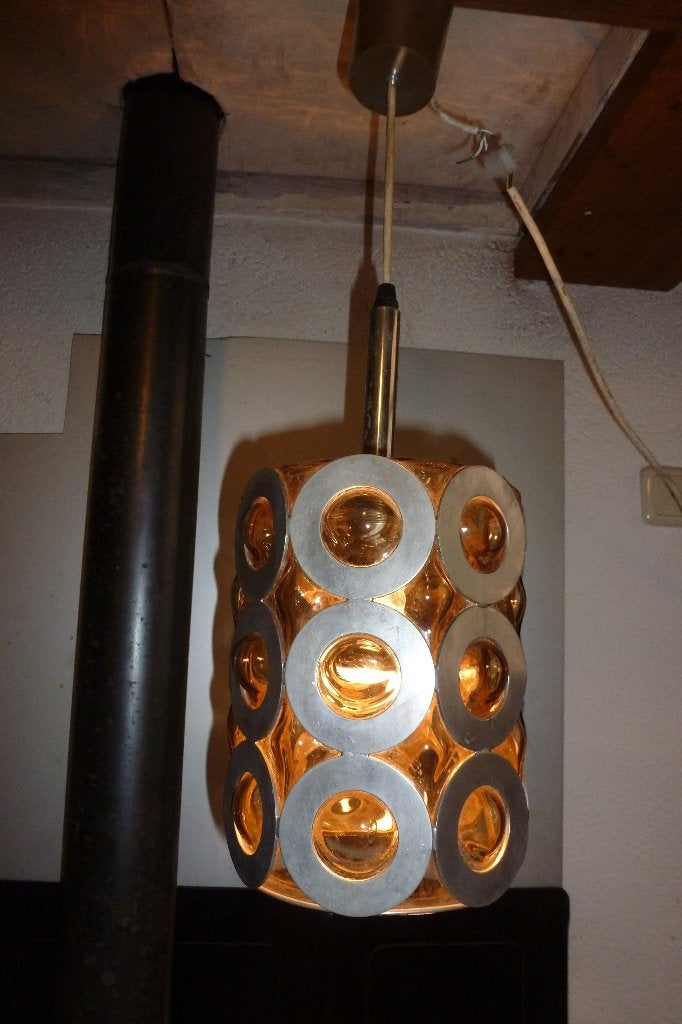 HANGLAMP,Nanny Still,sixties,70s,POP,MID-CENTURY,vintage, Huis en Inrichting, Gebruikt, SIXTIES,ZEVENTIES,MID-CENTURY,POP, Glas