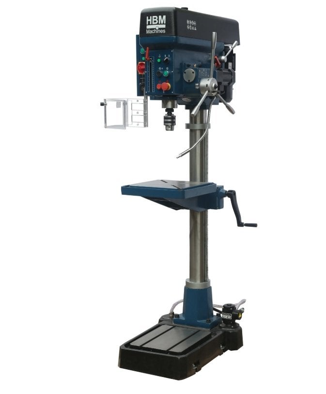 HBM industriële kolomboormachine deluxe 32 mm, 400 Volt, Ophalen, Zo goed als nieuw, 600 watt of meer, Kolomboormachine