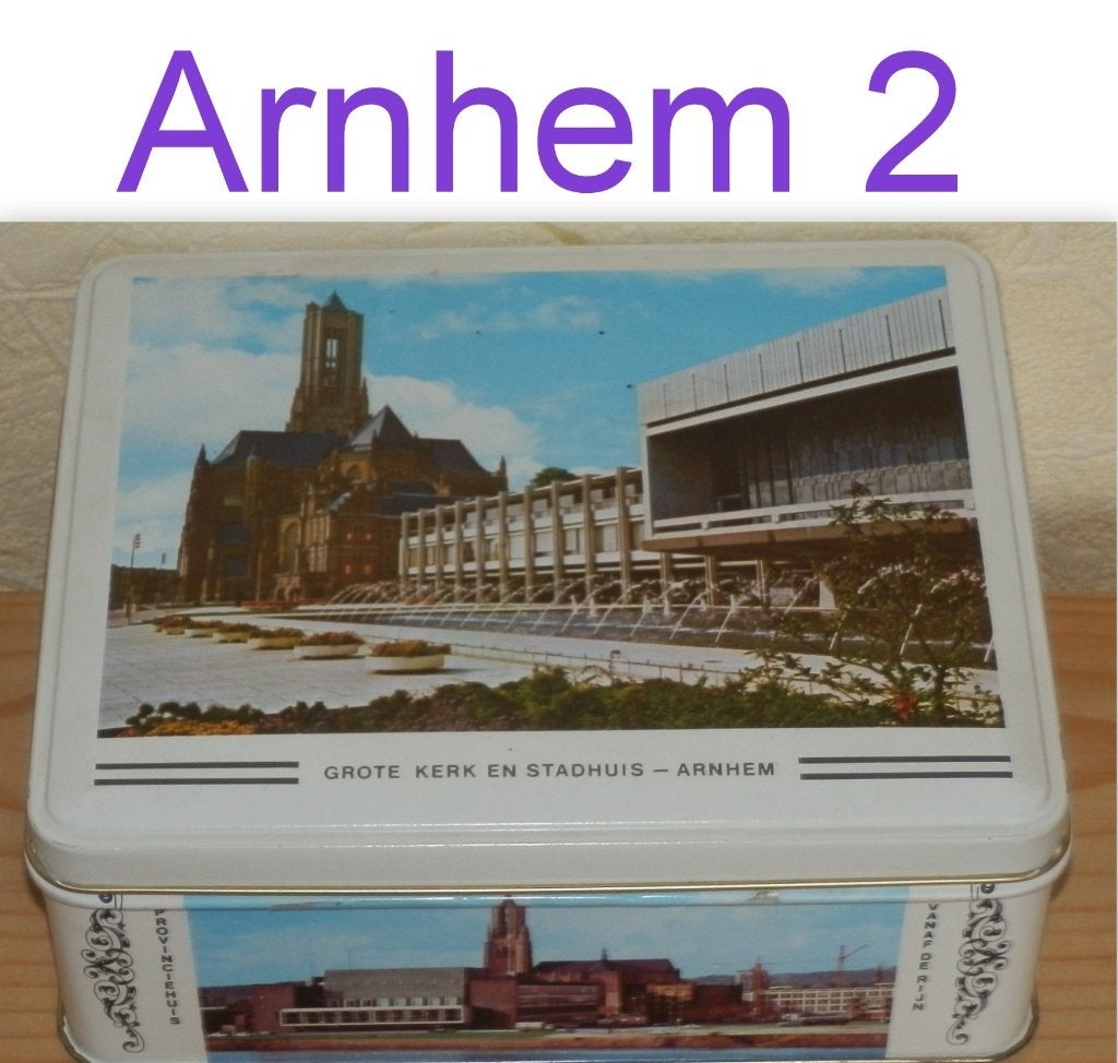 Al80 Arnhem koekjes blik, Verzamelen, Blikken, Ophalen of Verzenden, Gebruikt, Koek(jes)
