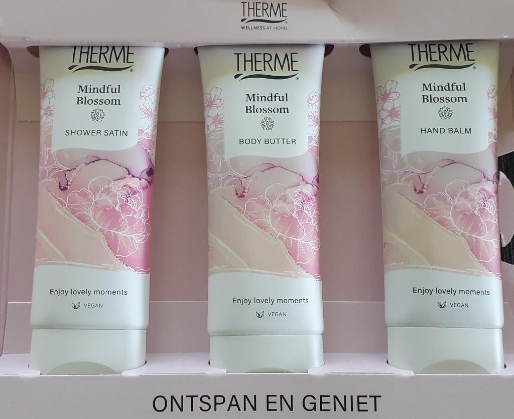 Cadeauset Therme Mindfullness, Ophalen of Verzenden, Nieuw, Bodylotion, Crème of Olie