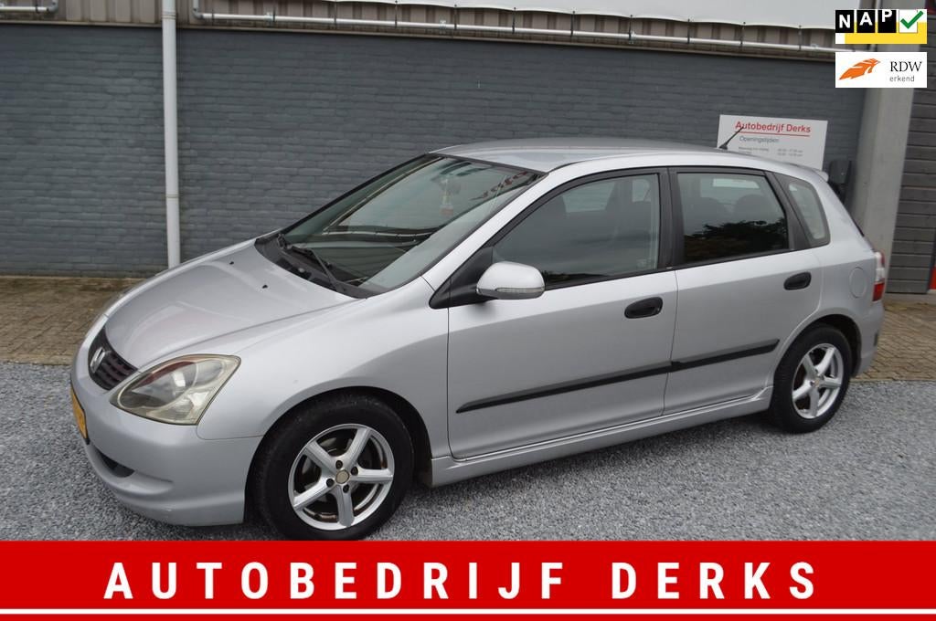 Honda Civic 1.6i LS Airco 5Drs Stuurbekrachtiging Jaar APK, Auto's, Honda, Voorwielaandrijving, Gebruikt, 1590 cc, 49 €/maand