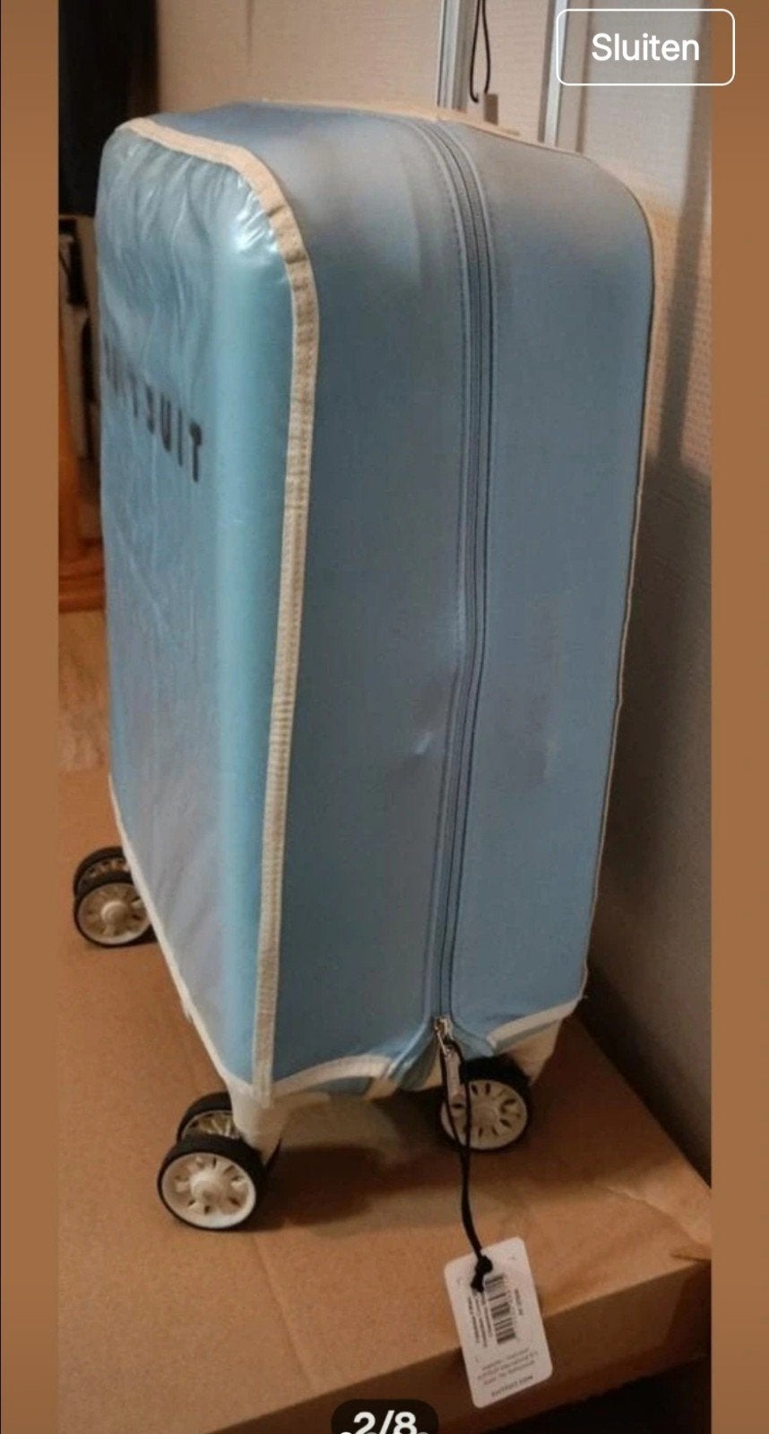 Nieuwe Suitsuit beschermhoes voor handbagage, Overige materialen, 50 tot 60 cm, Nieuw, Ophalen of Verzenden