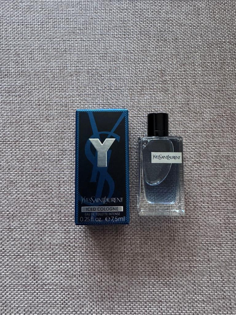 YSL Y ICED COLOGNE edt intense mini miniatuur 7,5 ml, Verzenden, Nieuw