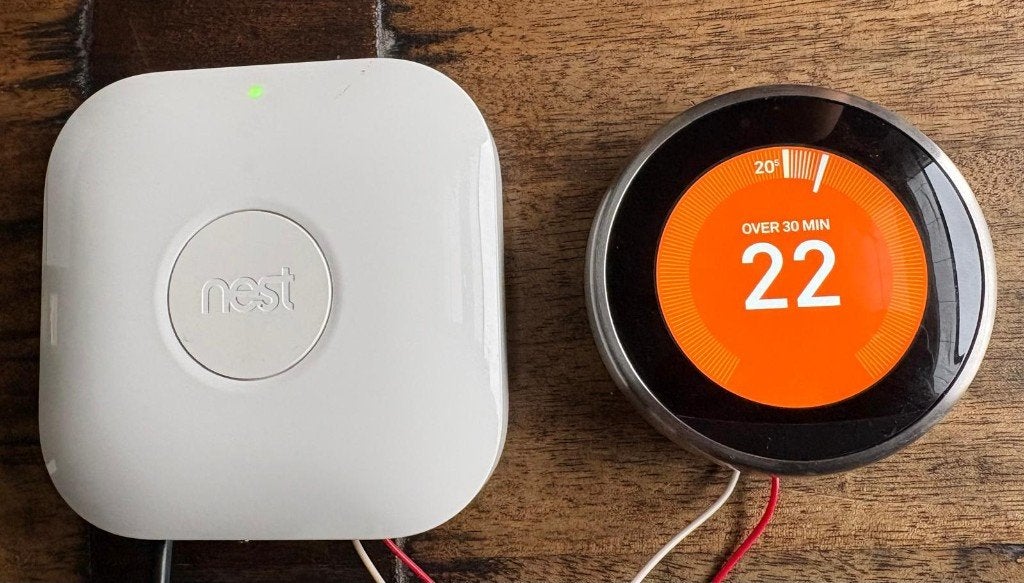 Google nest Learning Thermostat (RVS - V3), Ophalen of Verzenden, Slimme thermostaat, Gebruikt