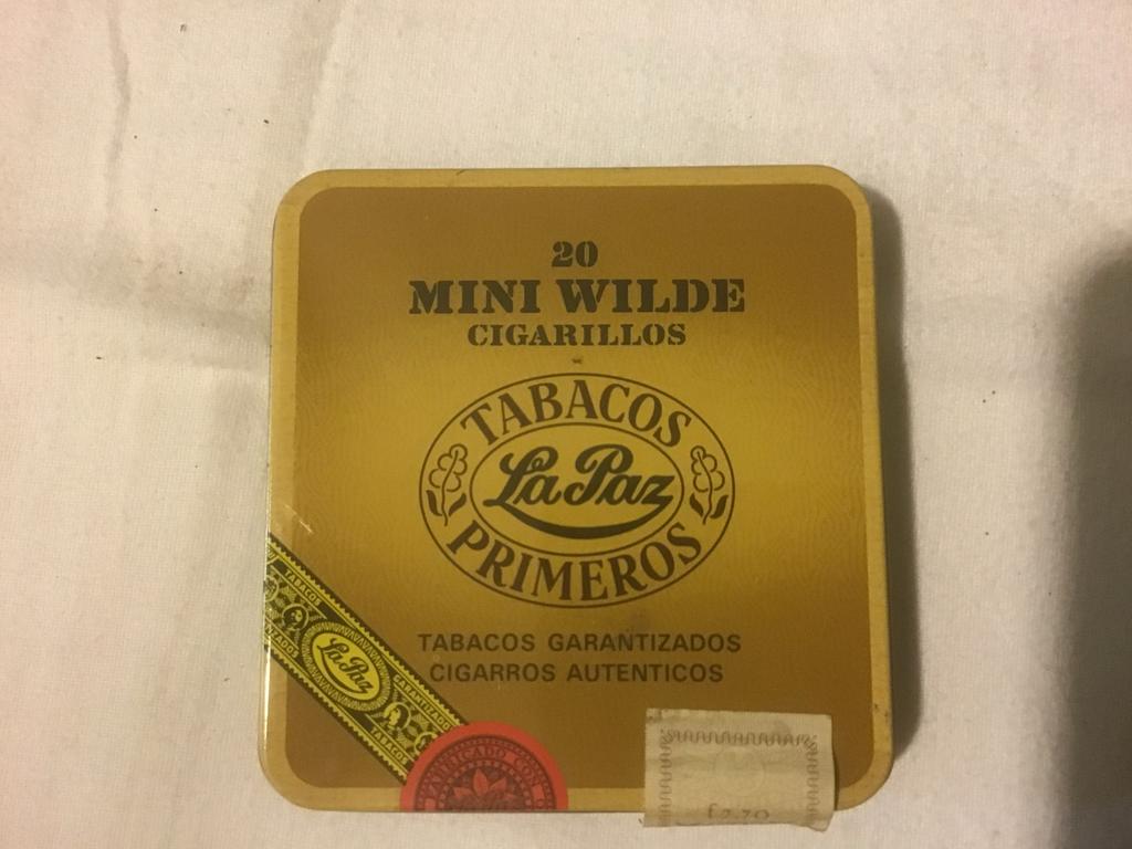 Antiek La Paz Mini Wilde sigarenblikje, Ophalen of Verzenden, Gebruikt, Overige, Overige merken