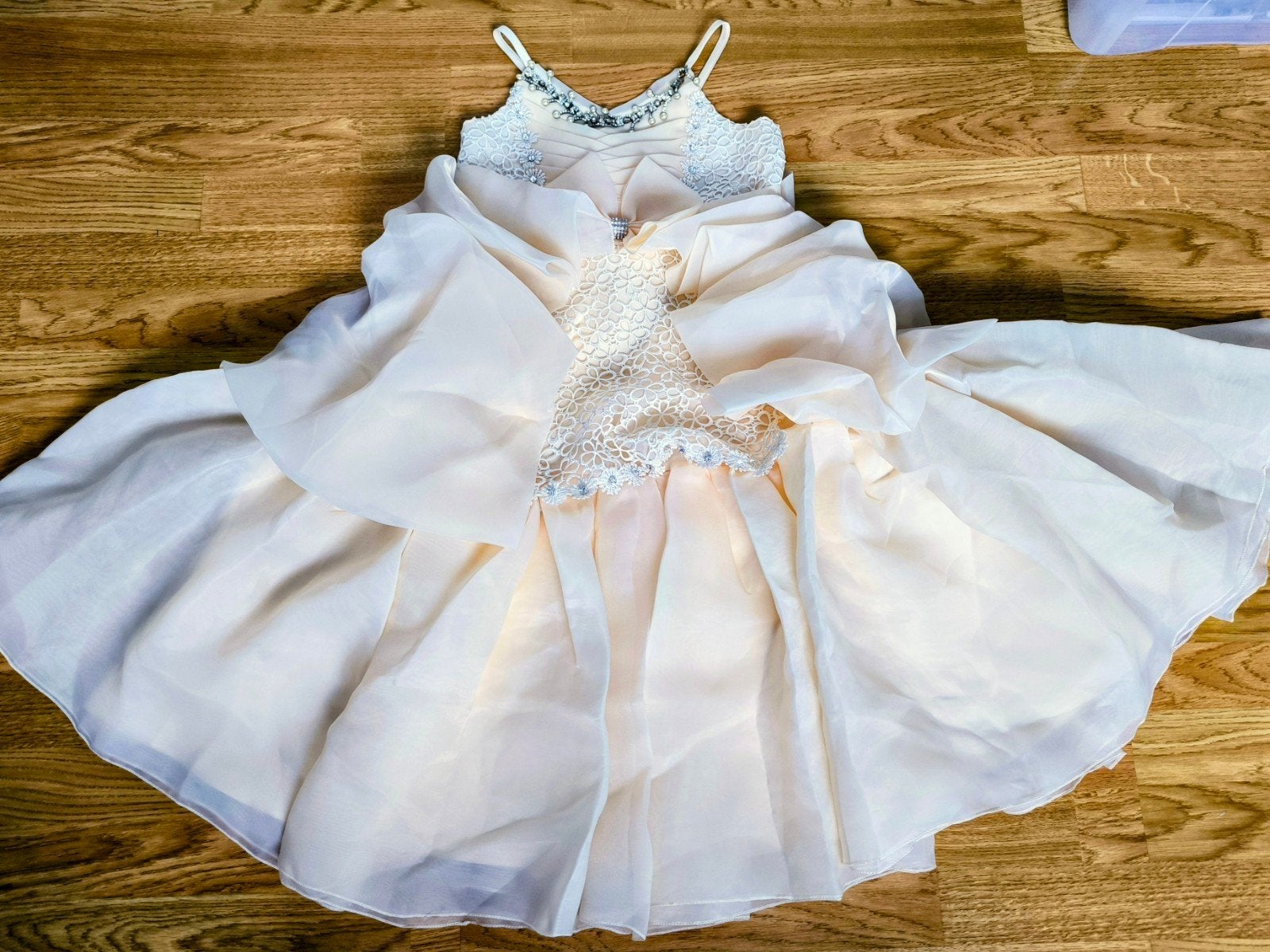 Elegante galajurk/feestjurk voor meisjes, maat 10, Ophalen of Verzenden, Zo goed als nieuw, Qian Qian Shun, Meisje