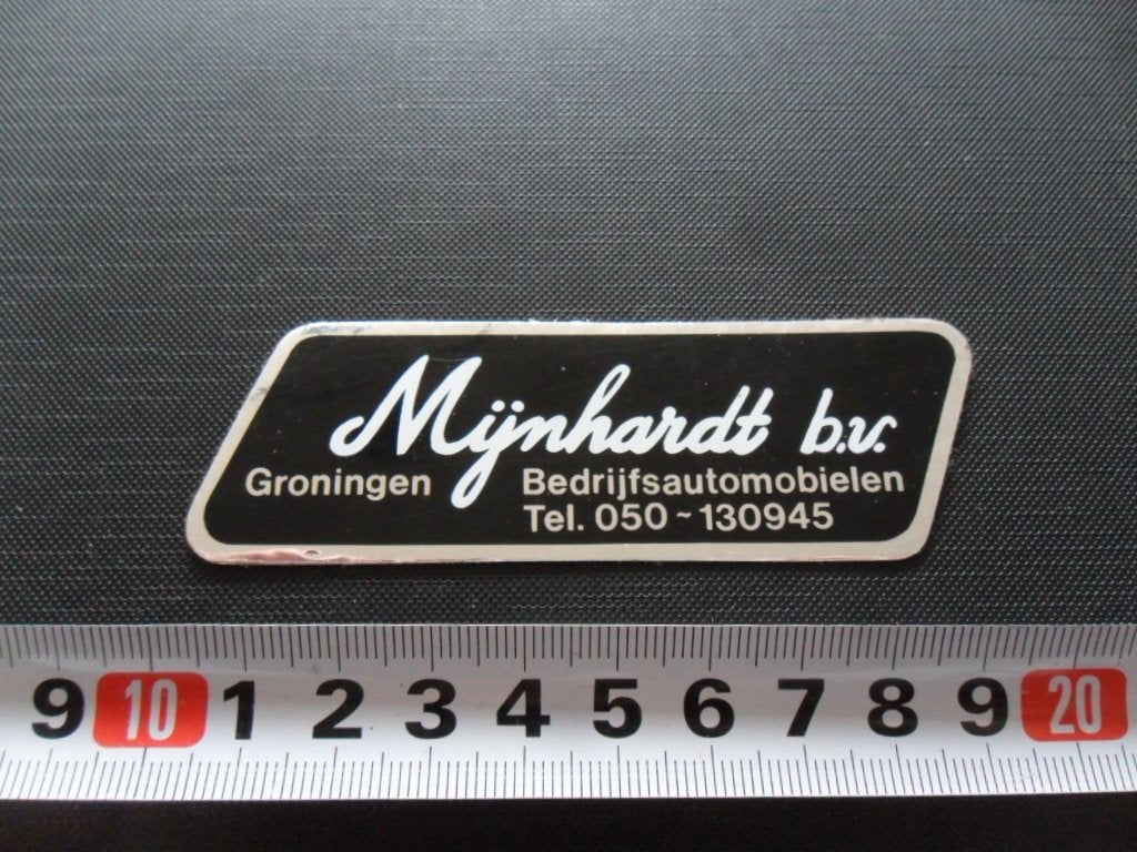 sticker Groningen MIJNHARDT bv Bedrijfsautomobielen auto, Ophalen of Verzenden, Zo goed als nieuw