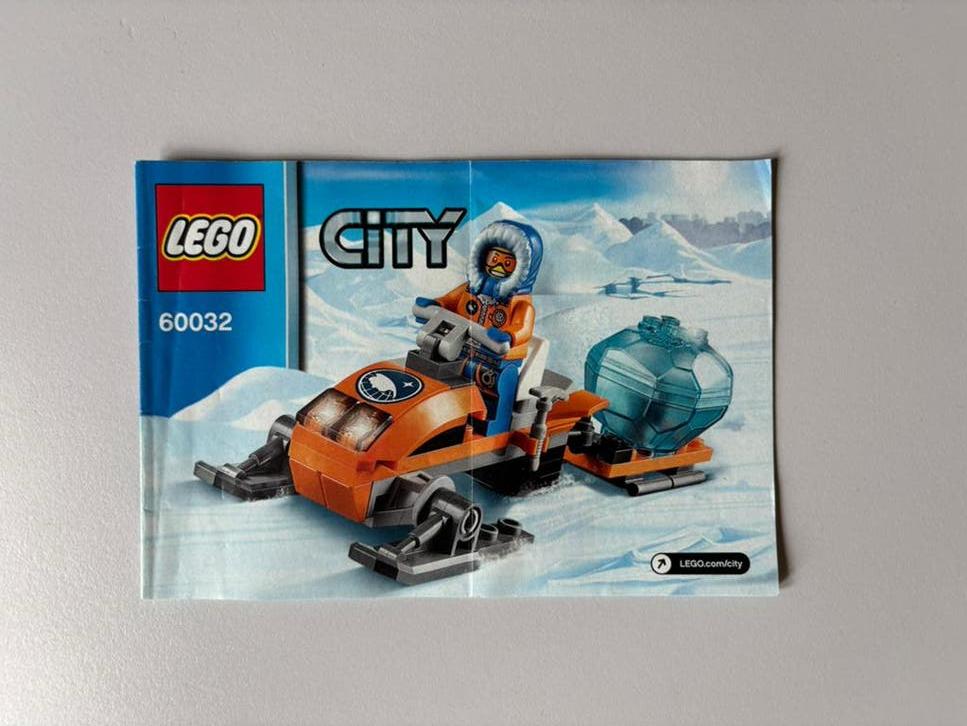 Lego #60032 Snowmobile Oranje Compleet, City, Compleet, Lego, Ophalen of Verzenden