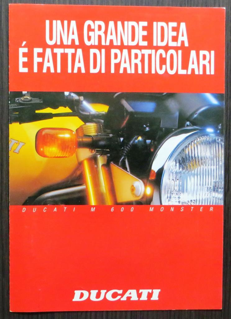 Folder Ducati M 600 Monster - 1995 - 4 blz, Motoren, Handleidingen en Instructieboekjes, Verzenden, Ducati