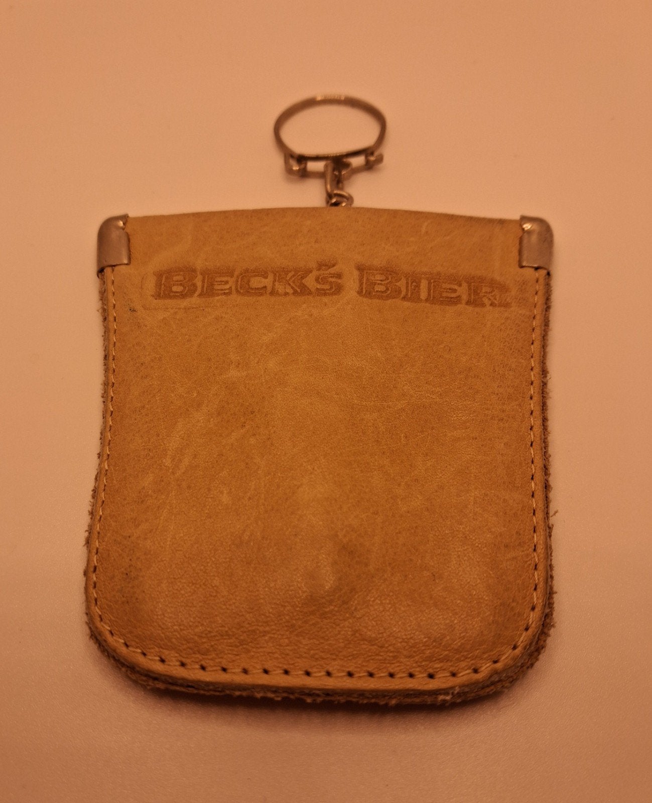 Vintage Beck's Bier sleuteletui / sleutelhanger, Ophalen of Verzenden, Gebruikt, Overige typen, Overige merken