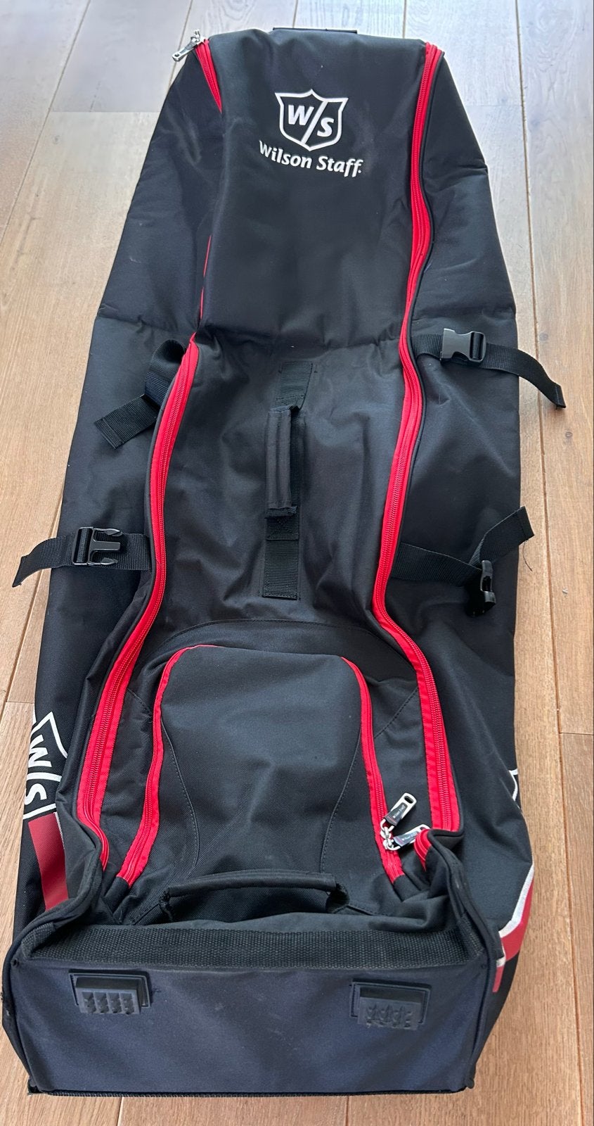 Wilson Staff Golf Reistas met Wielen - Zwart/Rood, Ophalen, Gebruikt, Tas, Overige merken