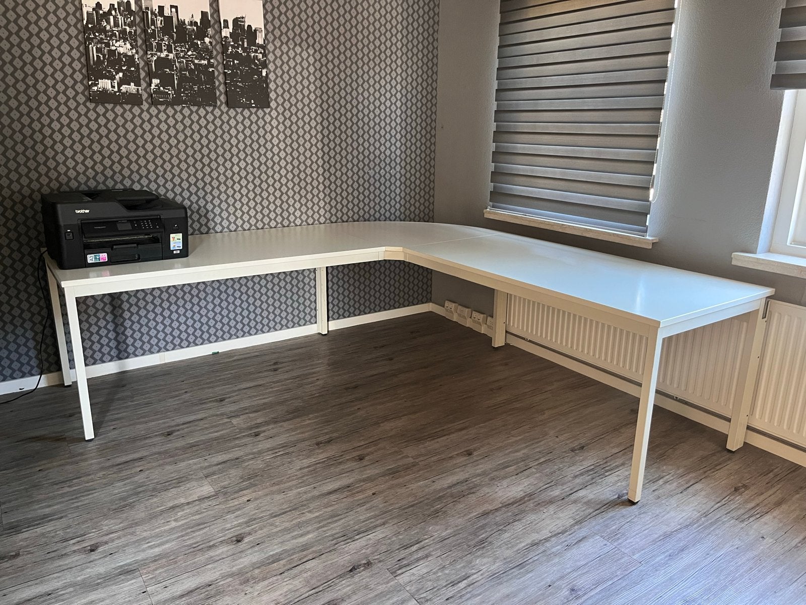 Ruim hoekbureau - 250x80x75 cm - Ophalen voor donderdag, Huis en Inrichting, Ophalen, Gebruikt, Hoekbureau