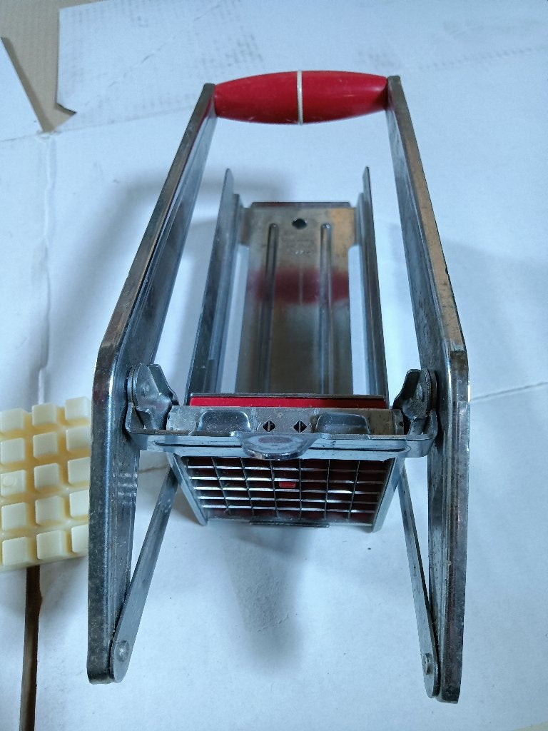 vintage Tomado fritessnijder, Zilver, Ophalen of Verzenden, Zo goed als nieuw, Metaal