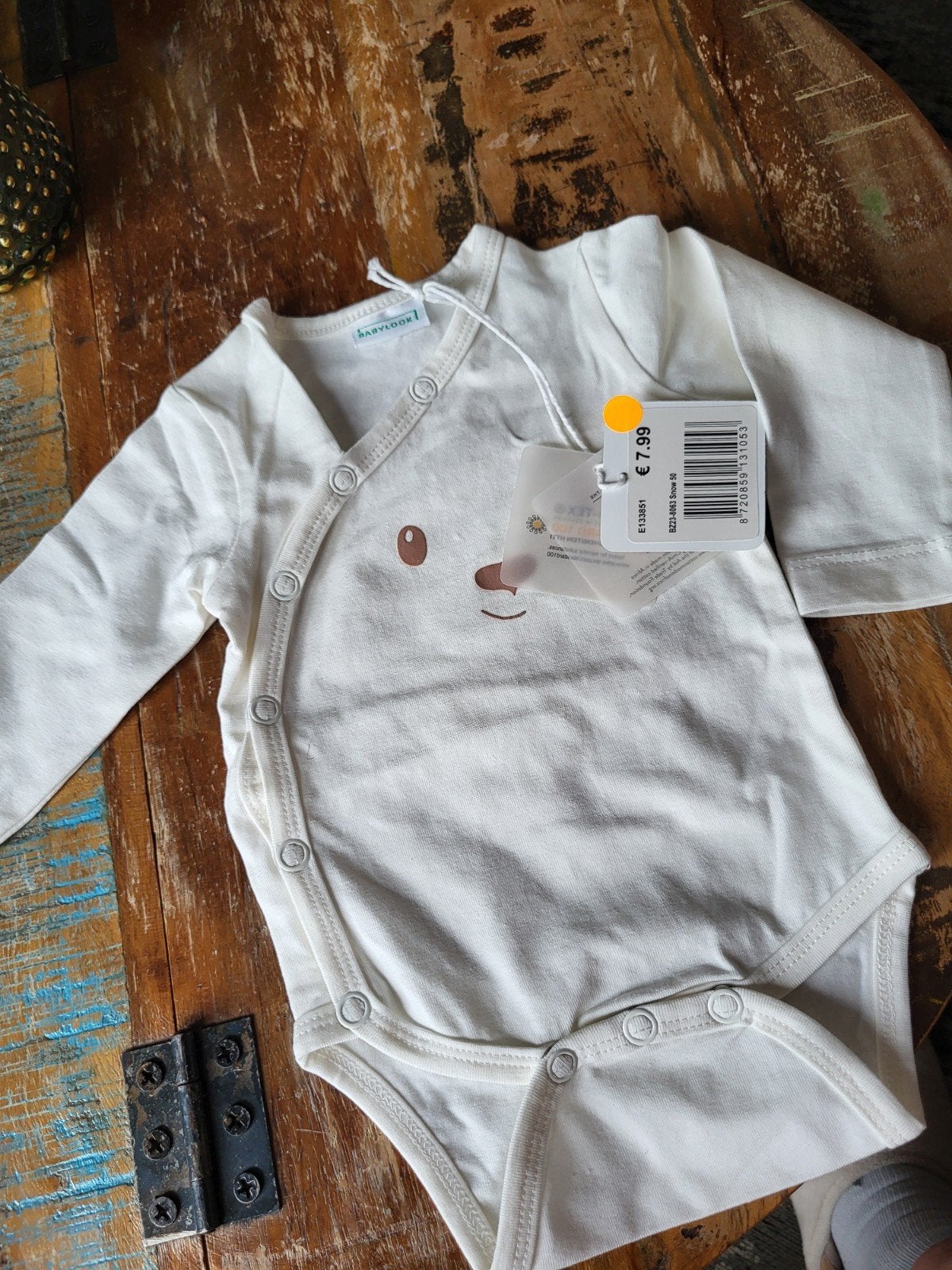 Nieuwe Babylook romper met berenprint, Ophalen, Nieuw, Babylook, Jongetje of Meisje