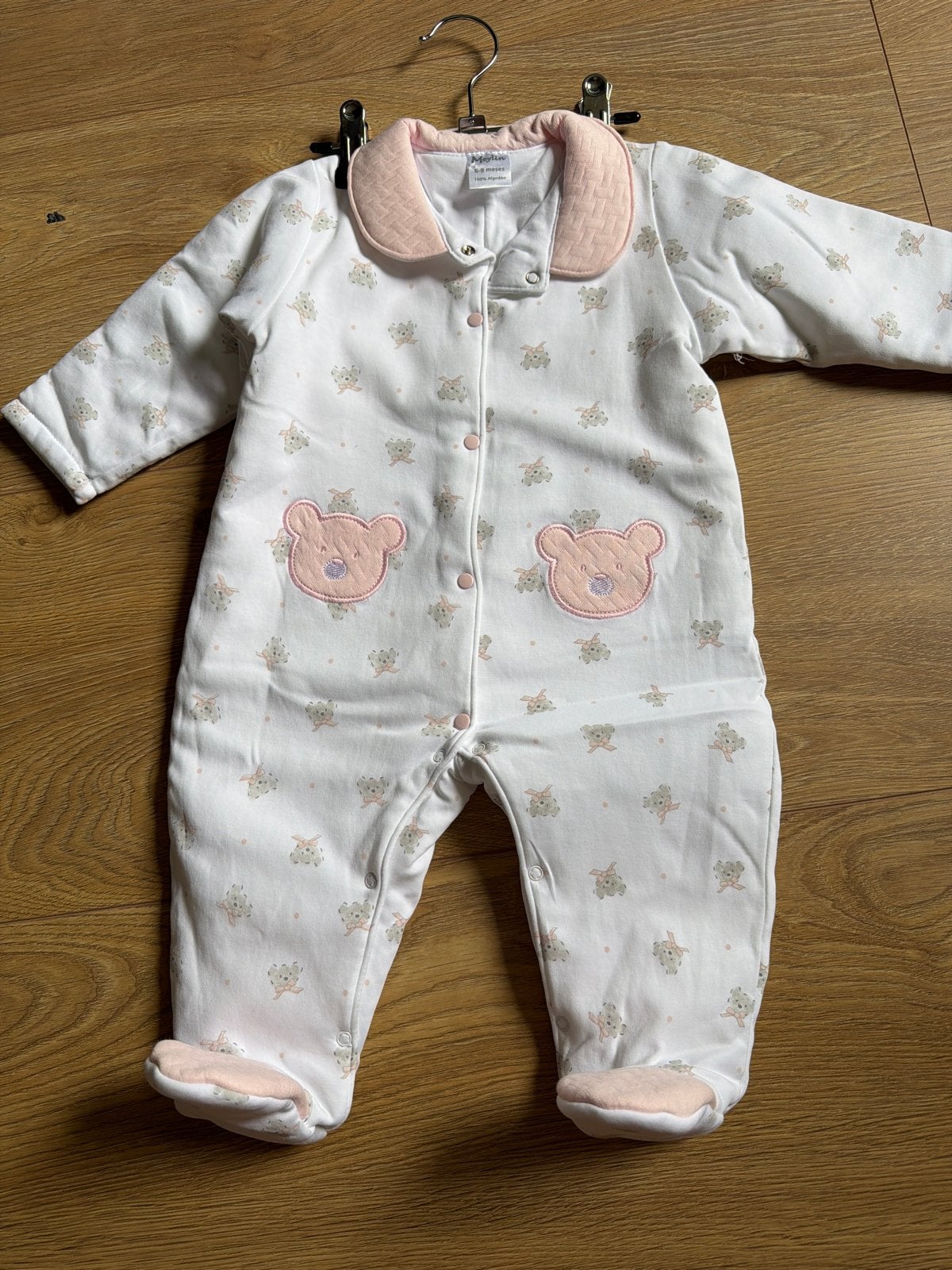 Meylin Romper 100% Katoen met Teddybeerprint 6-9 maanden, Ophalen of Verzenden, Nieuw, Meisje