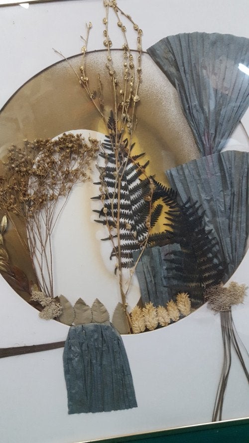 schilderij gedroogde bloemen, Huis en Inrichting, Woonaccessoires | Schilderijen, Tekeningen en Foto's, Ophalen of Verzenden, 'T Olde Gre-j